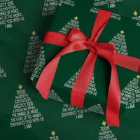 Christian Christmas Wrapping Paper Roll Jesus Wonderful Counselor Mighty God Xmas Tree - Wonder Print Shop