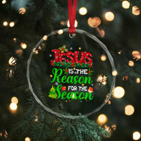 Christian Crystal Glass Ornament Jesus Is The Reason For The Season TS09