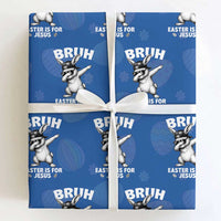 Christian Easter Bunny Wrapping Paper Roll Bruh Easter Is For Jesus