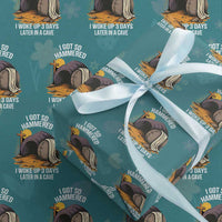 Christian Easter Day Religious Stone Wrapping Paper Roll I Got So Hammered I Woke Up 3 Days Later In A Cave