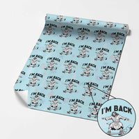 Christian Easter Wrapping Paper Roll Funny Skateboard Jesus I am Back