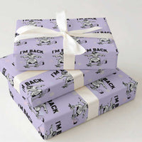 Christian Easter Wrapping Paper Roll Funny Skateboard Jesus I am Back