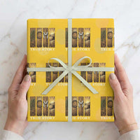 Christian Easter True Story Resurrection Scene Vintage Wrapping Paper Roll Faith Based Jesus Empty Tomb Gift for Believers