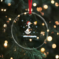 Christian Goose Crystal Glass Ornament Sorry I Am Late His Timing Not Mine - Wonder Print Shop