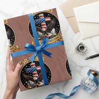 Christian Patriotic Eagle Cross Wrapping Paper Roll 250 Years Faith And Freedom USA Gift