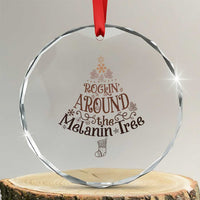 Christmas African American Crystal Glass Ornament Rockin' Around The Melanin Tree Xmas TS11