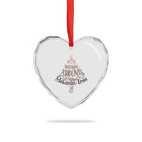 Christmas African American Heart Crystal Glass Ornament Rockin' Around The Melanin Tree Xmas - Wonder Print Shop