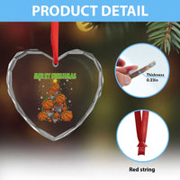 Christmas Basketball Merry Swishmas Heart Crystal Glass Ornament Basketball Xmas Tree - Wonder Print Shop