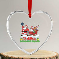 Christmas Bowling Squad Heart Crystal Glass Ornament Funny Holiday Bowler - Wonder Print Shop