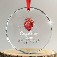 Christmas Cardiac Nurse Crystal Glass Ornament Cardiac Crew Anatomical Anatomy Xmas Heart With Lights TS10