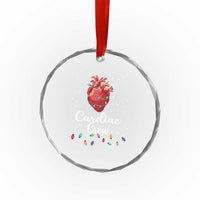 Christmas Cardiac Nurse Crystal Glass Ornament Cardiac Crew Anatomical Anatomy Xmas Heart With Lights TS10