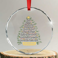 Christmas Christian Crystal Glass Ornament Jesus Names Tree Religious Faith - Wonder Print Shop