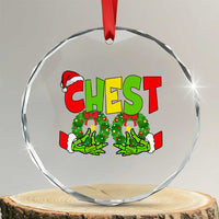 Christmas Couples Crystal Glass Ornament Chestnuts Xmas Matching Family Funny Chest Skeleton TS02