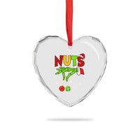 Christmas Couples Heart Crystal Glass Ornament Chestnuts Xmas Matching Family Funny Nuts Skeleton - Wonder Print Shop