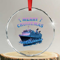 Christmas Cruise Crystal Glass Ornament Merry Cruisemas Xmas Family Trip Reunion TS02