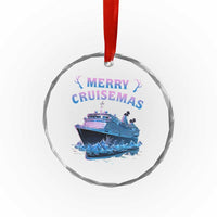 Christmas Cruise Crystal Glass Ornament Merry Cruisemas Xmas Family Trip Reunion TS02