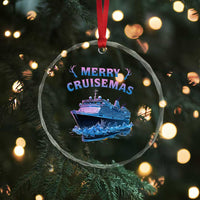 Christmas Cruise Crystal Glass Ornament Merry Cruisemas Xmas Family Trip Reunion TS02