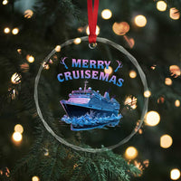 Christmas Cruise Crystal Glass Ornament Merry Cruisemas Xmas Family Trip Reunion TS02