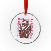 Christmas Cyberpunk Santa Crystal Glass Ornament Japanese Xmas Techwear Manga Anime TS11