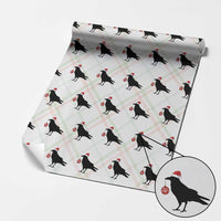 Christmas F Caw F Wrapping Paper Roll Funny Black Crow Merry Xmas - Wonder Print Shop