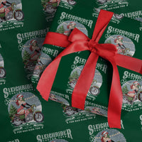 Christmas Female Santa Motorcycle Wrapping Paper Roll Sleighrider Custom Toys For Bad Kids Too - Wonder Print Shop