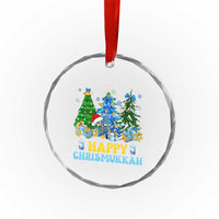 Christmas Hanukkah Crystal Glass Ornament Merry Christmukkah Jewish Christmas Trees Chanukah TS02