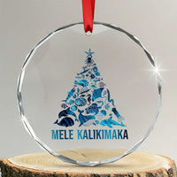 Christmas In Hawaii Crystal Glass Ornament Mele Kalikimala Sea Animals Xmas Tree TS11