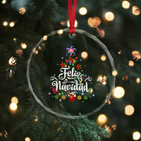 Christmas In Mexico Crystal Glass Ornament Feliz Navidad Pinata Star Xmas Tree TS11