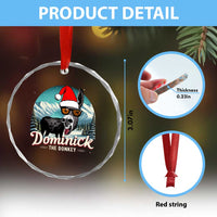 Christmas Italian Donkey Crystal Glass Ornament Funny Domick The Donkey Holiday Xmas - Wonder Print Shop
