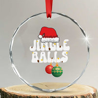 Christmas Jingle Balls Crystal Glass Ornament Funny Xmas Couple Matching - Wonder Print Shop