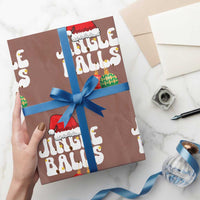 Christmas Jingle Balls Wrapping Paper Roll Funny Xmas Couple Matching - Wonder Print Shop