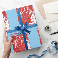 Christmas Lights And Womens Rights Wrapping Paper Roll Raccoon Female Rage Holiday Gift - Wonder Print Shop