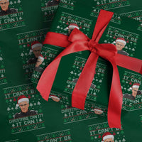 Christmas McCarthy It Can’t Be Wrapping Paper Roll Retro Football Fan Ugly Xmas - Wonder Print Shop