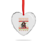 Christmas Nakatomi Plaza 1988 Heart Crystal Glass Ornament Happy Trails Hans - Wonder Print Shop