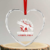 Christmas Nakatomi Plaza 1988 Heart Crystal Glass Ornament Welcome To The Party Pal - Wonder Print Shop