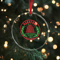 Christmas Nakatomi Plaza Crystal Glass Ornament Christmas Party 1988 Never Forget Xmas Mistletoe TS11