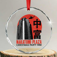 Christmas Nakatomi Plaza Crystal Glass Ornament Christmas Party 1988 Vintage Japanese Style TS11