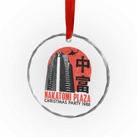 Christmas Nakatomi Plaza Crystal Glass Ornament Christmas Party 1988 Vintage Japanese Style TS11