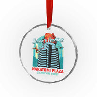 Christmas Nakatomi Plaza Crystal Glass Ornament Season's Greeting Christmas Party Hans Gruber - Wonder Print Shop