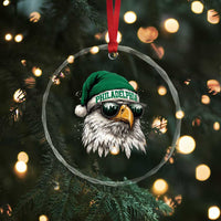Christmas Philadelphia Fan Crystal Glass Ornament Funny Santa Eagles Sport Philly Fan - Wonder Print Shop