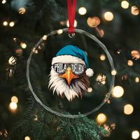 Christmas Philadelphia Fan Crystal Glass Ornament Santa Eagles Sport Philly Fan Game Day - Wonder Print Shop