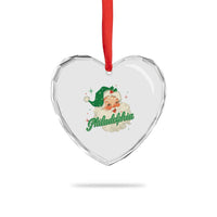 Christmas Philadelphia Football Heart Crystal Glass Ornament Vintage Santa Philly Lovers - Wonder Print Shop