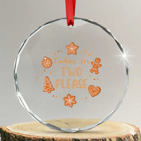 Christmas Pregnant Crystal Glass Ornament Cookies For Two Please Pregnancy Announcement TS10