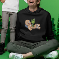 Scary Zombie Gingerbread Krampus Christmas Broken Cookie Hoodie - Wonder Print Shop