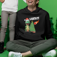 Funny Dinosaurs Extinction Santa Ugly Christmas Hoodie - Wonder Print Shop
