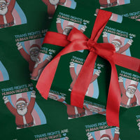 Christmas Trans Rights Are Human Rights Wrapping Paper Roll LGBTQ Advocate - Wonder Print Shop