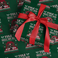 Christmas Yule Shall Not Pass Wrapping Paper Roll Fantasy Movie Ugly Xmas - Wonder Print Shop