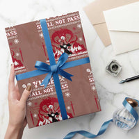 Christmas Yule Shall Not Pass Wrapping Paper Roll Fantasy Movie Ugly Xmas - Wonder Print Shop