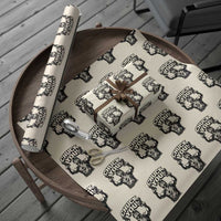 Chuck You Funny Action Legend Wrapping Paper Roll Tough Guy Meme Dual Guns Retro Humor for Patriotic Fans