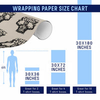 Chuck You Funny Action Legend Wrapping Paper Roll Tough Guy Meme Dual Guns Retro Humor for Patriotic Fans